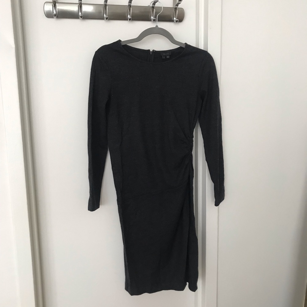 THEORY Wool long sleeve dress
